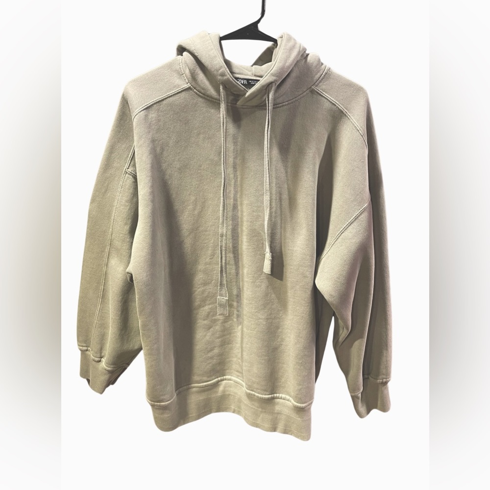 Zara Weathered Look Hoodie